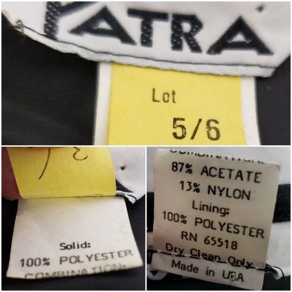 VINTAGE Formal Dress/Skirt Suit EUC Blk 5/6-8 - Picture 15 of 16